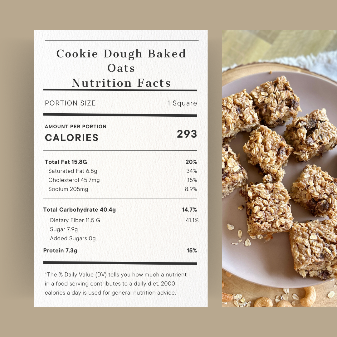 Cookie Dough Baked Oats