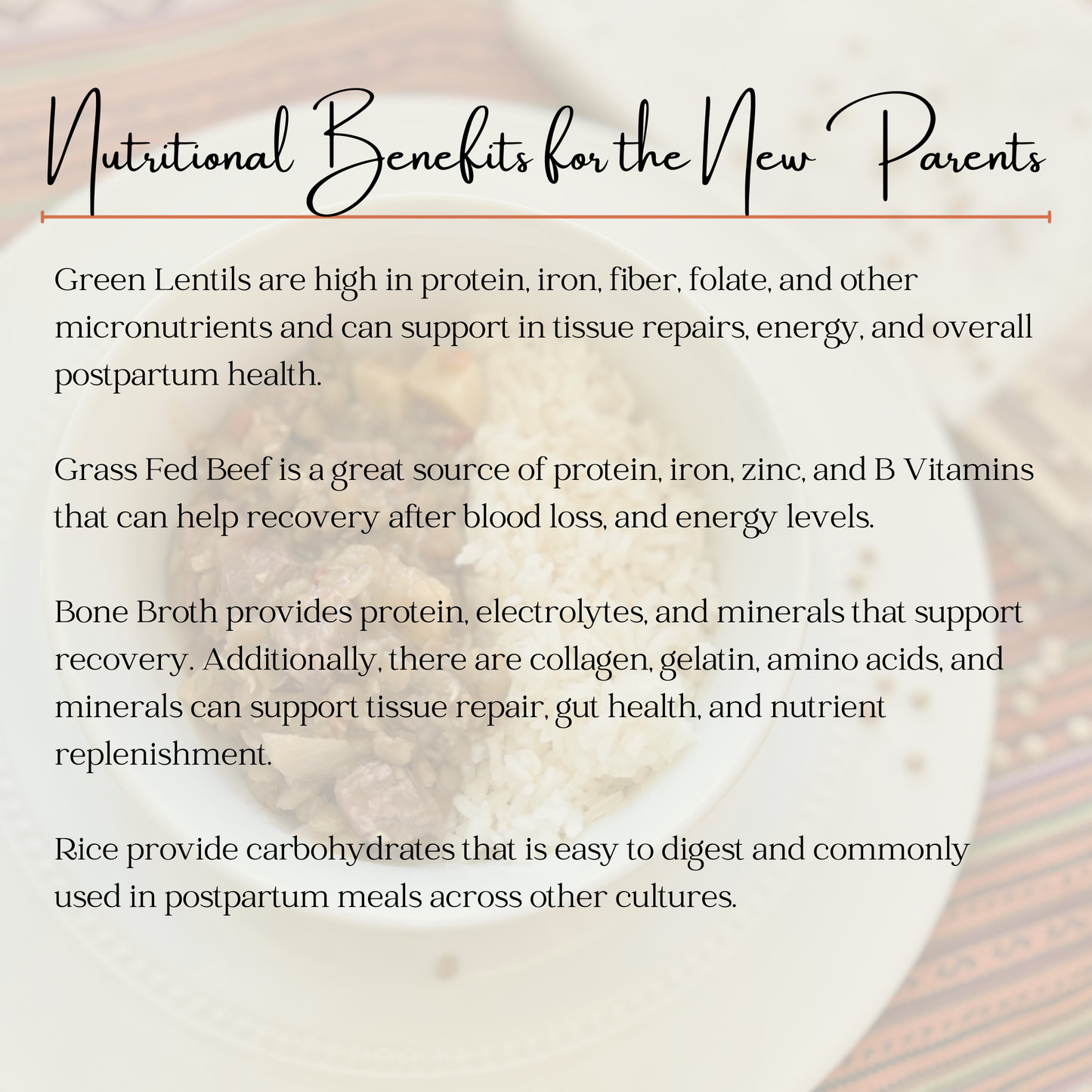 Peruvian Beef & Lentils