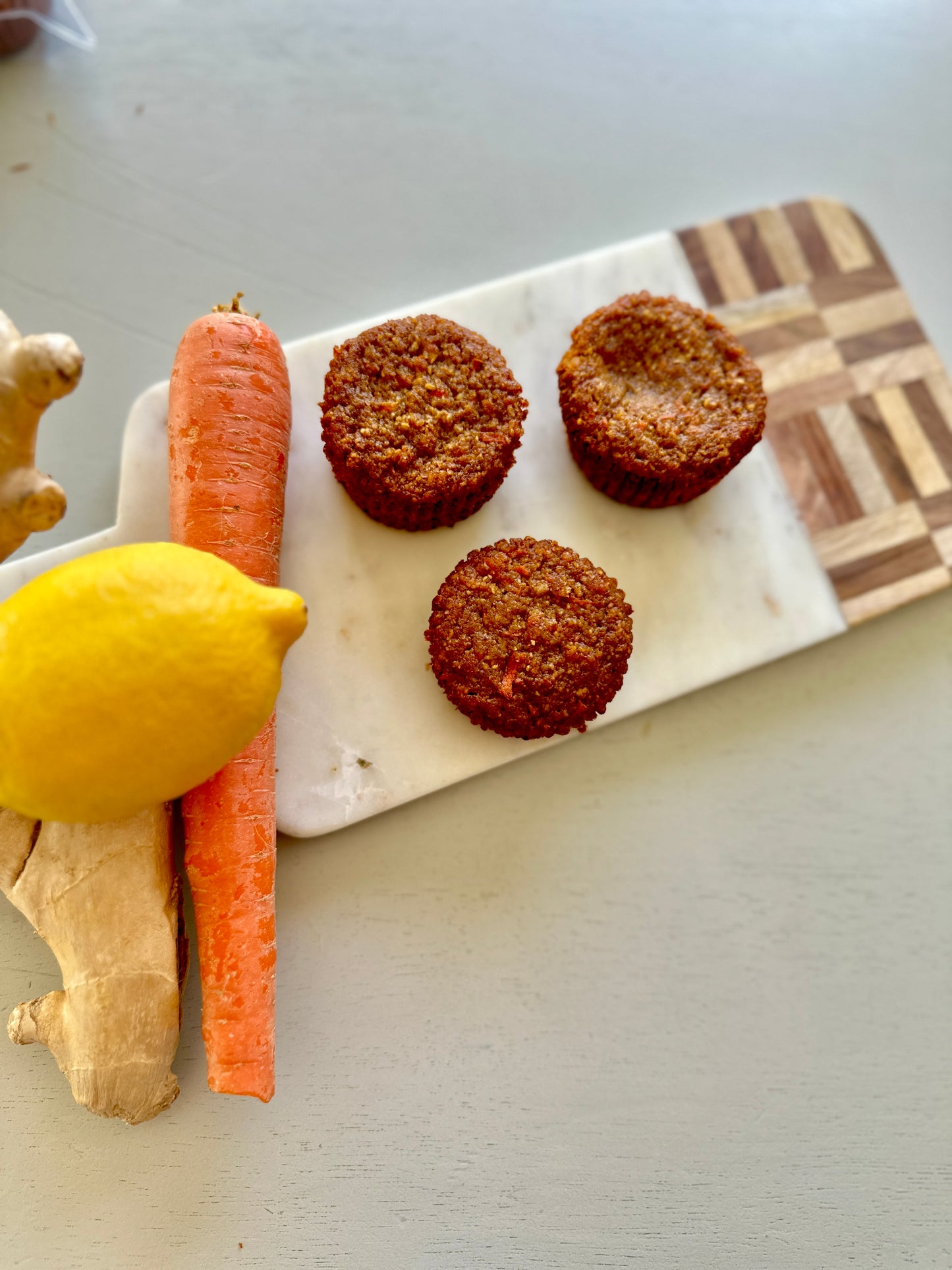 Lemon & Ginger Carrot Muffins