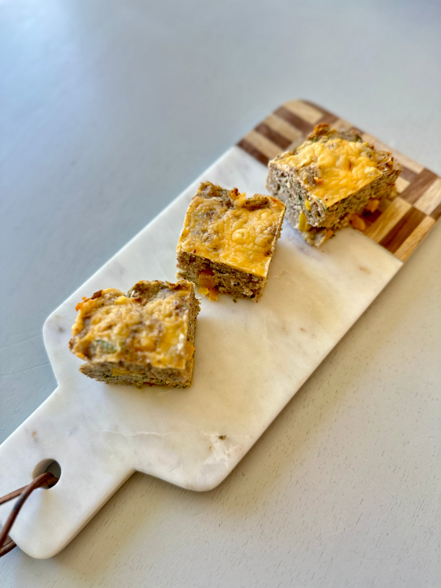 Egg and Sausage Bars