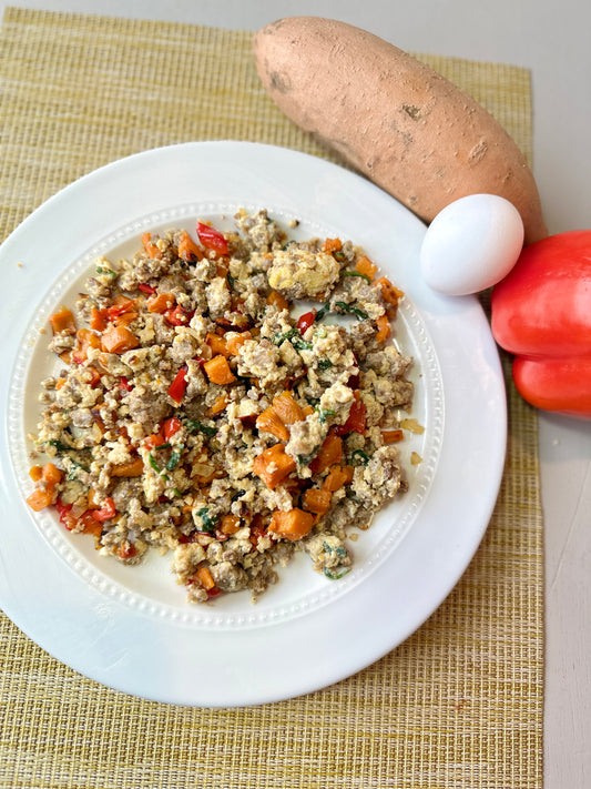 Sweet Potato and Egg Hash