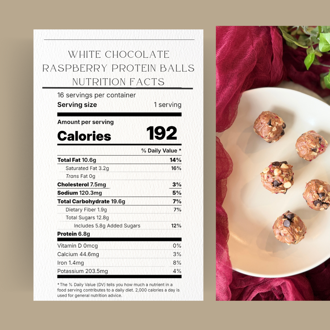 White Chocolate Raspberry Protein Bites